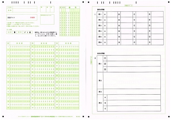 デジタル採点サンプル