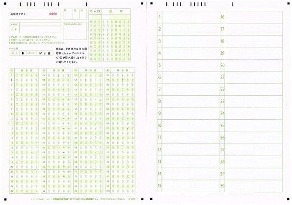 デジタル採点サンプル