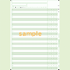 SN-0006　A4アンケートシート25問4択