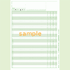 SN-0010　B5アンケートシート40問4択