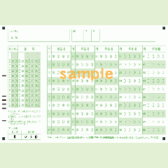 SN-0029　A5マークシート年クラス番号50問4択数字