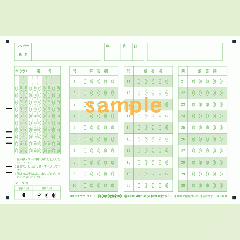 SN-0050　A5マークシート年クラス番号30問5択数字