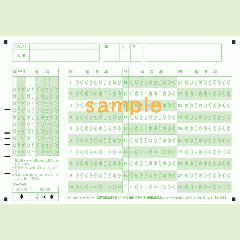 【100枚入り】SN-0053　A5マークシート年クラス番号30問10択数字