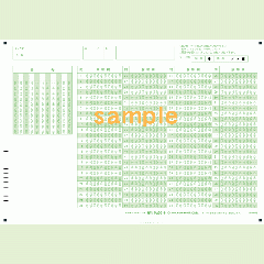 SN-0062　A4マークシート番号100問10択数字