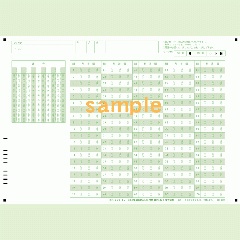 SN-0120　A4マークシート番号100問3択数字