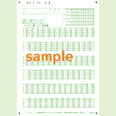 SN-0150　A4マークシート番号150問4択数字(マークタテ並び)