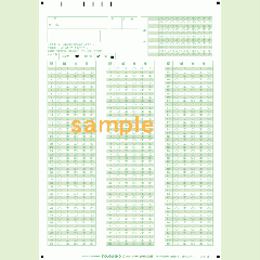 SN-0161　A4マークシート番号150問5択数字