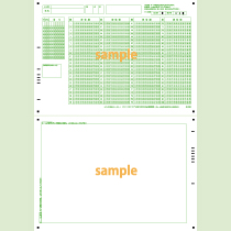 SN-0497　A4横マーク記述混在シート100問12択年クラス番号