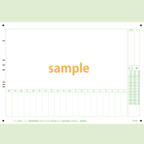 SN-0420　A4横定形フォーマットシート年クラス番号20問(縦書き)