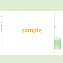 SN-0438　A4横フリーフォーマットシート番号