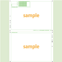 SN-0587　B4横両面フリーフォーマットシート番号(段組み)